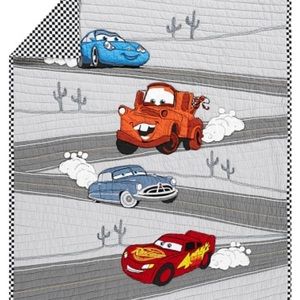Pottery Barn Lightening McQueen Full Size Quilt and Sham